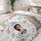 I Am Kind, I Am Grateful, Custom Positive Affirmations Blanket