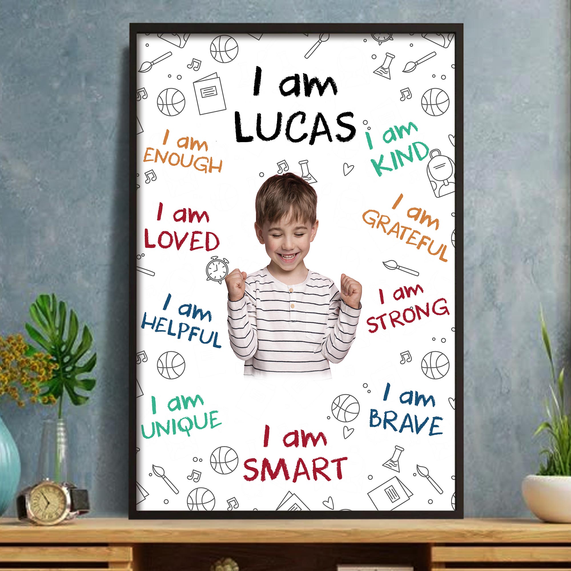 I Am Loved, Encouraging Words Poster For Young Girls