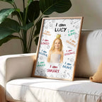 I Am [Name], Empowerment And Positive Affirmations Poster