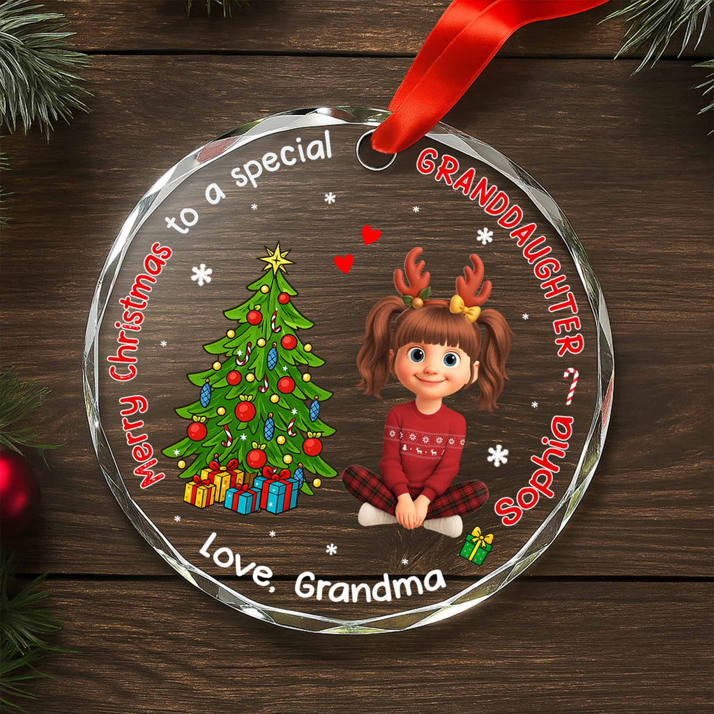 Merry Christmas To A Special Granddaughter With Christmas Tree