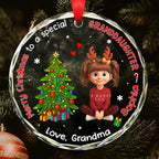 Merry Christmas To A Special Granddaughter With Christmas Tree