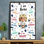I Am Strong, I Am Smart, I Am Brave, Poster for Girls