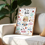 I Am Strong, I Am Smart, I Am Brave, Poster for Girls