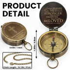 May Your Faith Always Guide You First Communion Cross Design - Personalized Engraved Brass Compass - KID402_ECPASS