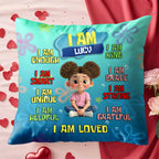 I Am Enough, Empowerment Affirmation Pillow For Girls