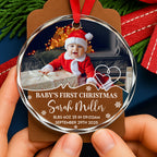 Baby's First Christmas Celebration With Tree And Gifts