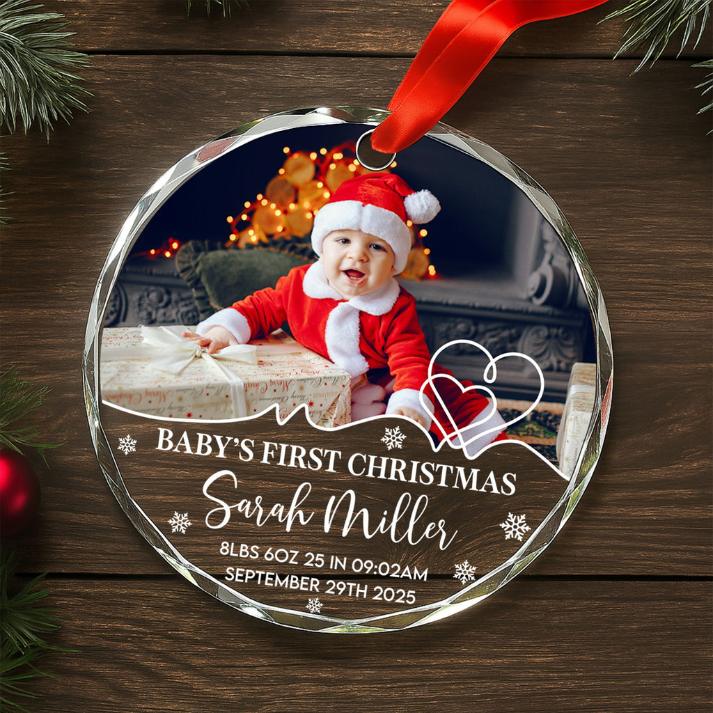 Baby's First Christmas Celebration With Tree And Gifts