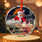 Baby's First Christmas Celebration With Tree And Gifts