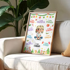 I Am Kind, Grateful, Enough, Brave, Inspirational Poster
