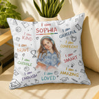 I Am Kind, Brave, Capable, Enough, Loved, Amazing Pillow