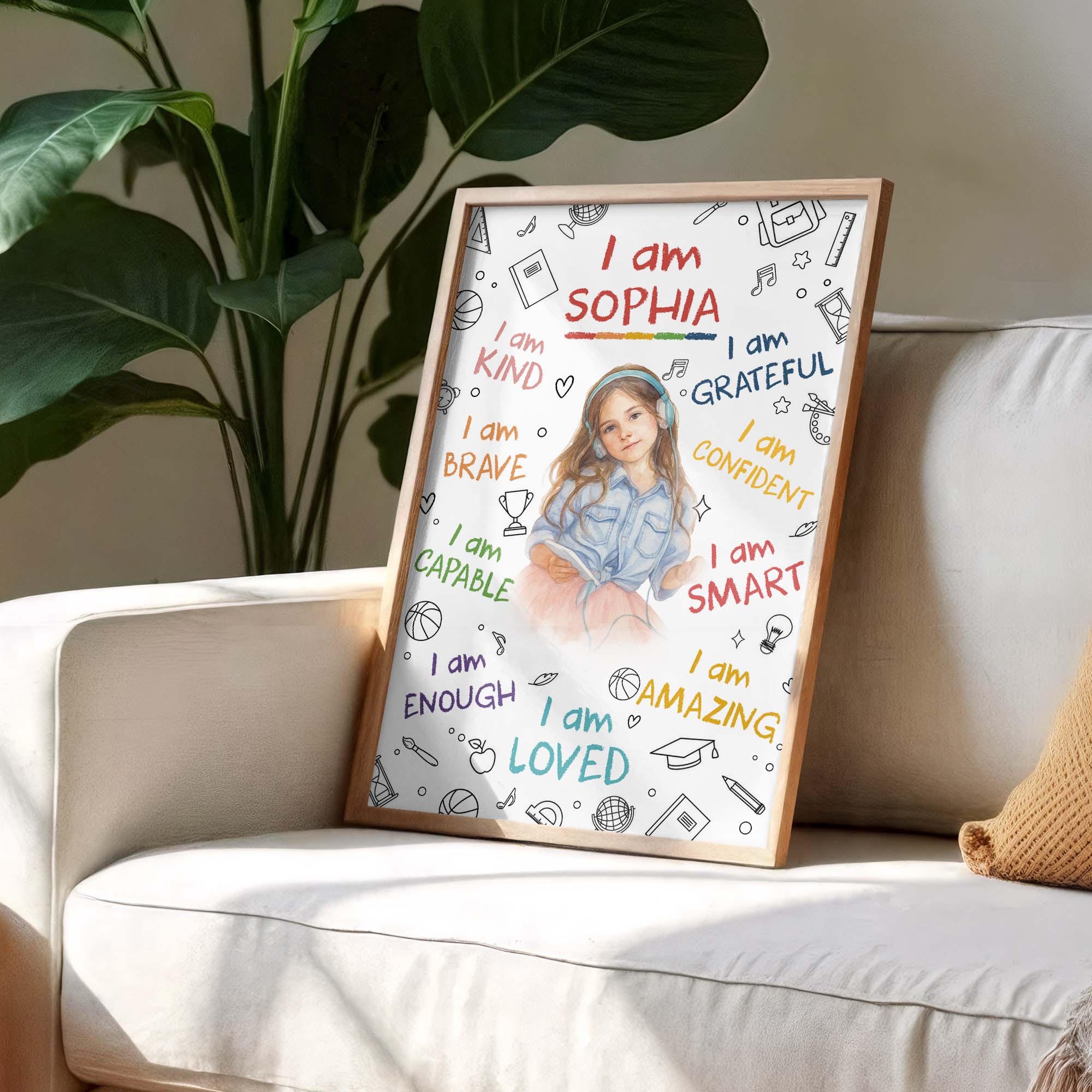 I Am Kind, Brave, Capable, Smart, Loved Poster
