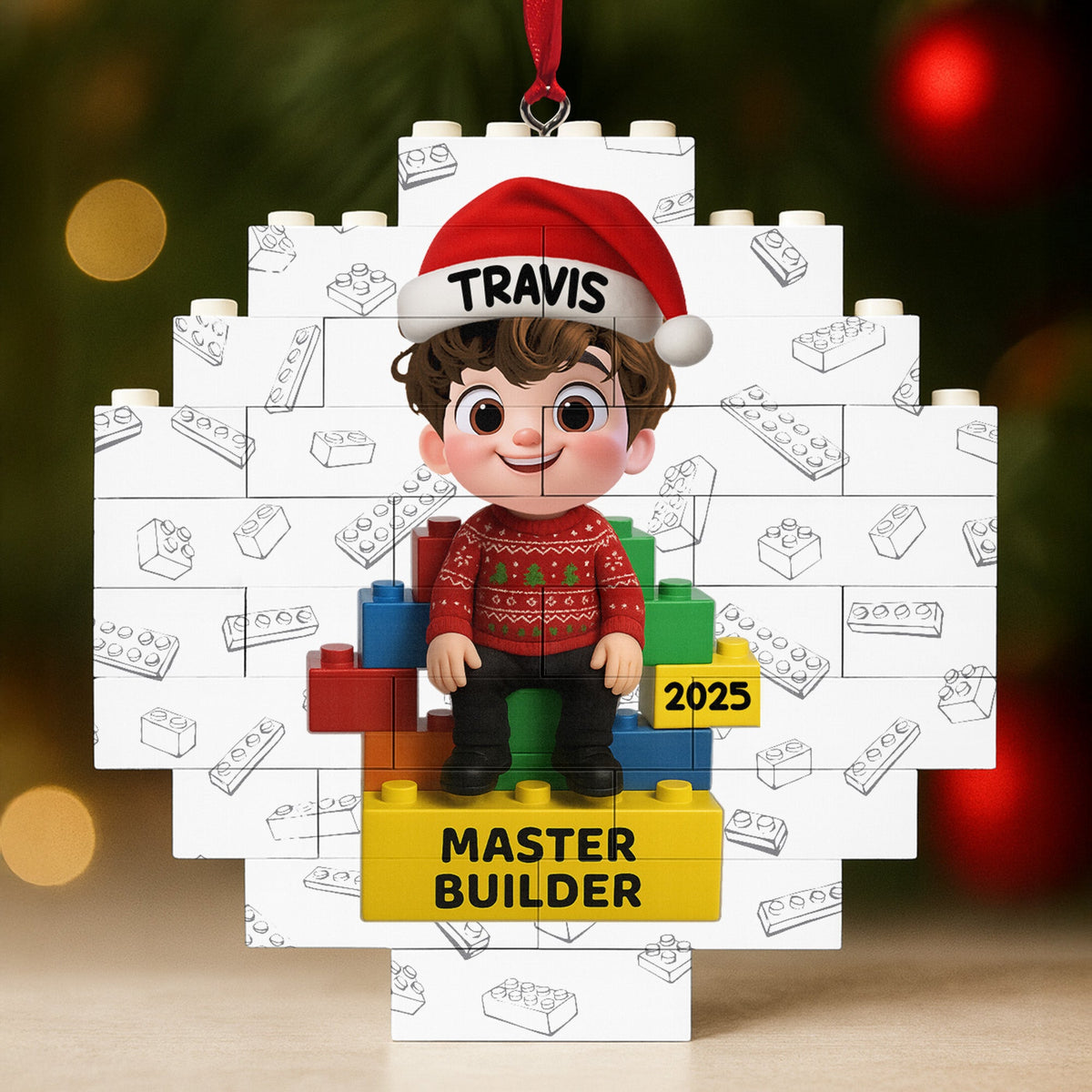 Master Builder With Lego Blocks