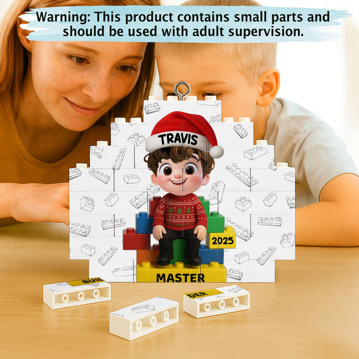 Master Builder With Lego Blocks
