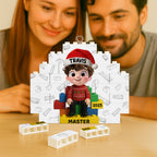 Master Builder With Lego Blocks