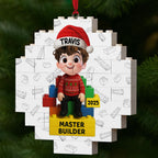 Master Builder With Lego Blocks