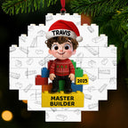 Master Builder With Lego Blocks