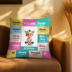 You Are Capable, Amazing, Inspirational Pillow