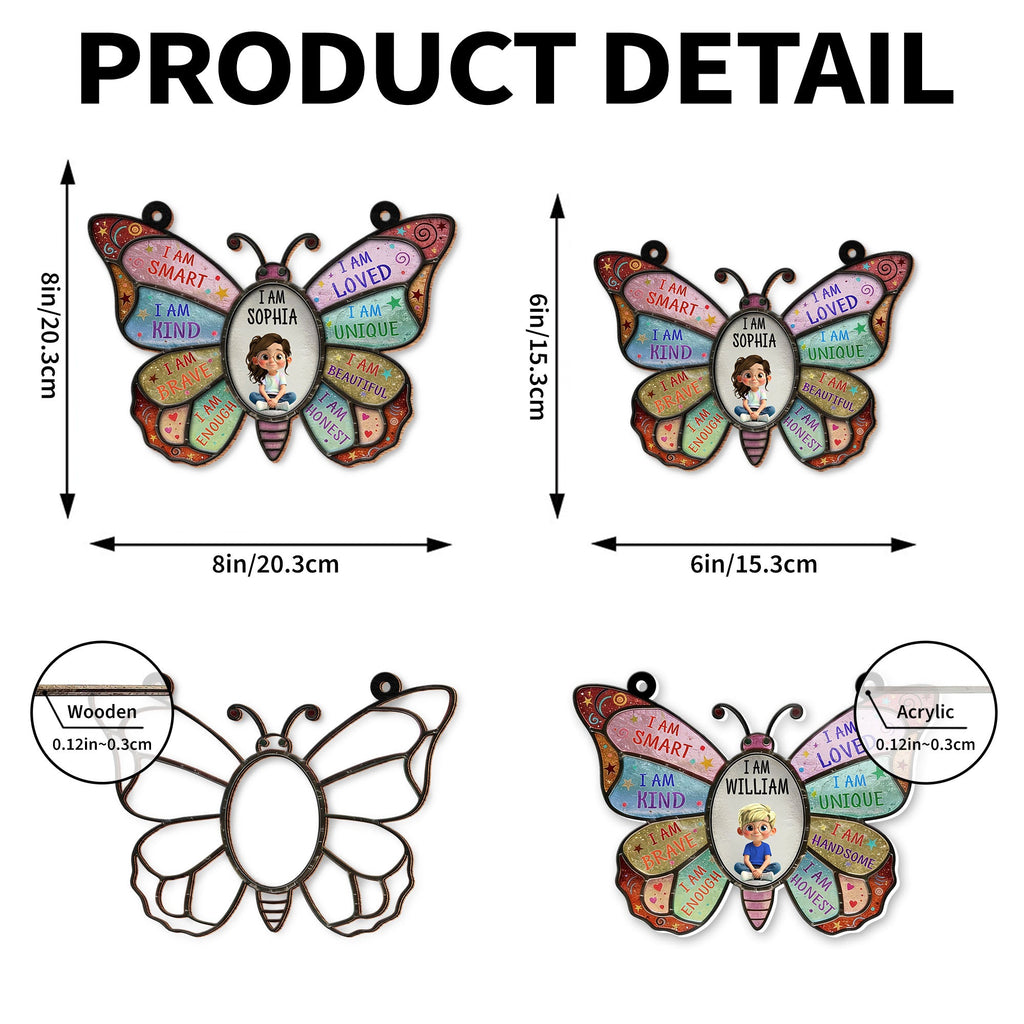 I Am Smart, I Am Kind, Positive Affirmations Butterfly
