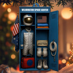 Customize With Your Own Name, Astronaut Suit and Space Helmet - Personalized Custom Wood Ornament, Custom Shaped - JBS023_WDO