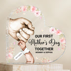 Our First Mother's Day Together, Grasping Hands and Flowers