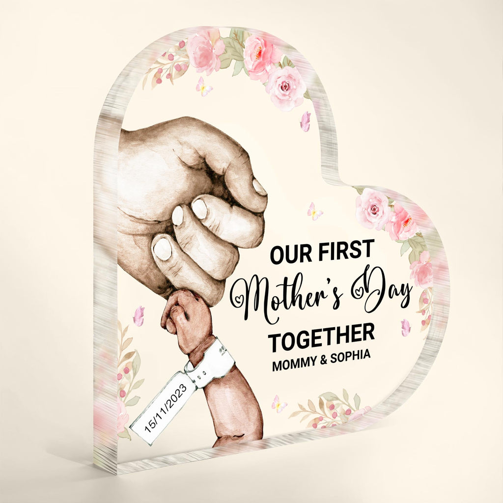 Our First Mother's Day Together, Grasping Hands and Flowers