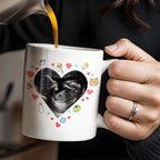 Dear Mommy, This Mother's Day I'll Be Snuggled Up In Your Tummy, Ultrasound Image And Hearts - Personalized Custom Coffee Mug - MOM064_MG