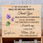 My Dear Mom I Need To Say I Love You Full Of Flowers And Butterflies