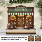 Guitar Shop With Miniature Musical Instruments