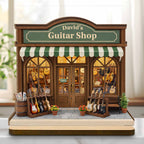 Guitar Shop With Miniature Musical Instruments