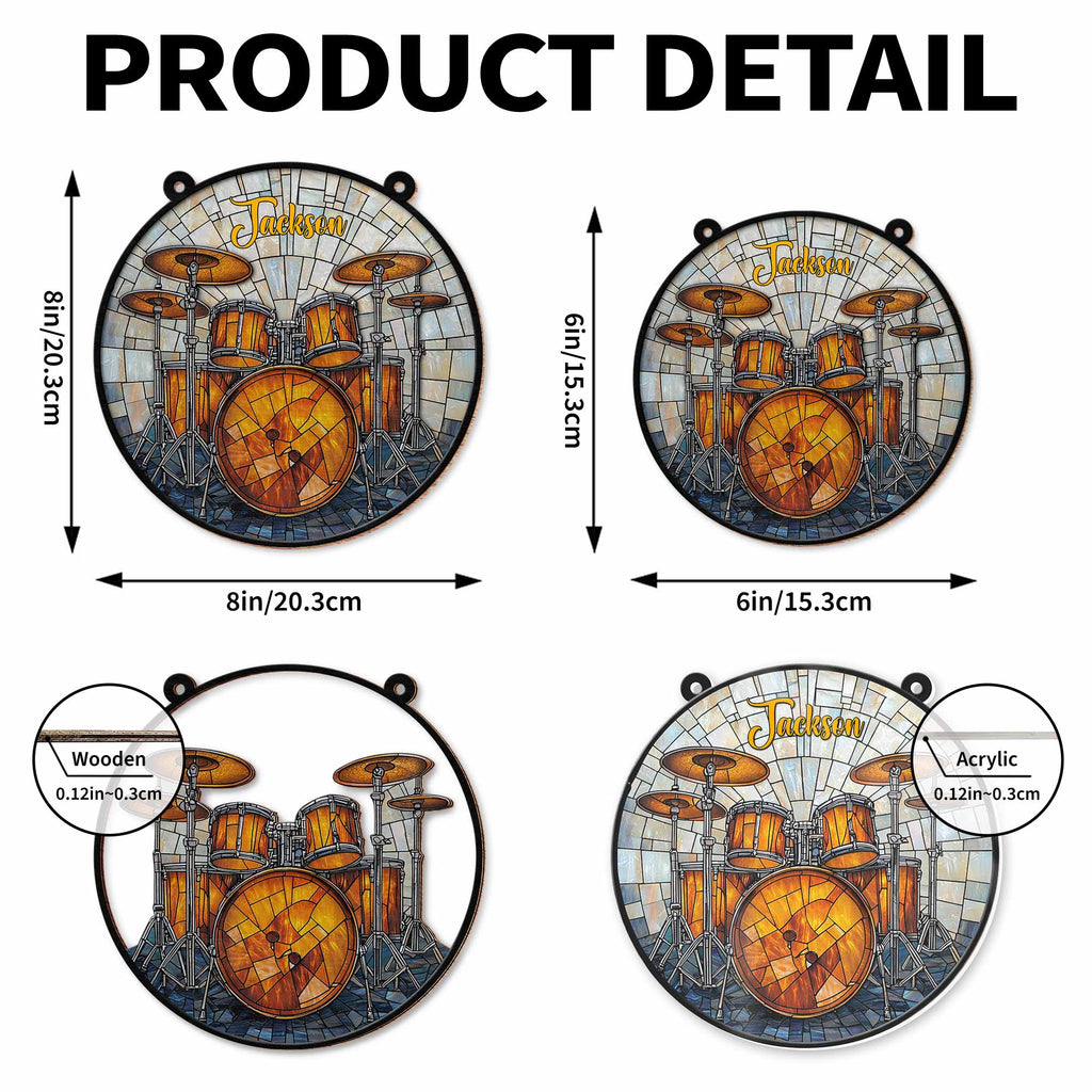 Music Is Life, Stained Glass Style Drum Set