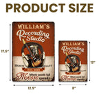 Recording Studio Where Words Fail Music Speaks Guitar And Headphones