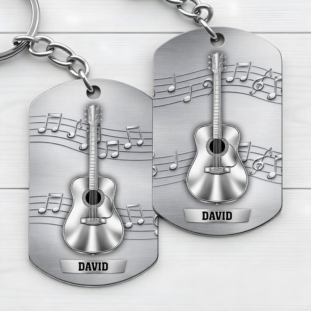Music Is The Sound Of The Soul Acoustic Guitar And Notes