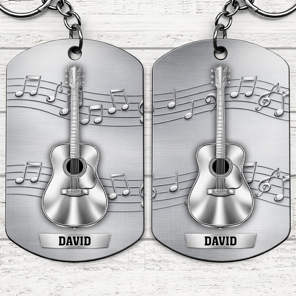 Music Is The Sound Of The Soul Acoustic Guitar And Notes