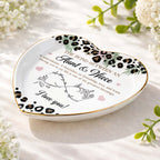 The Bond Between An Aunt And Niece Leopard Print Infinity Flower Ceramic