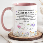 The Bond Between An Aunt & Niece, Flowers And Butterflies