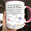 The Bond Between An Aunt & Niece, Flowers And Butterflies
