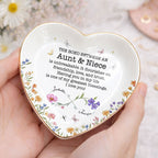 The Bond Between An Aunt And Niece Unbreakable Flower Butterfly Heart