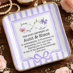 The Bond Between An Aunt & Niece, Flowers & Ribbon Decor
