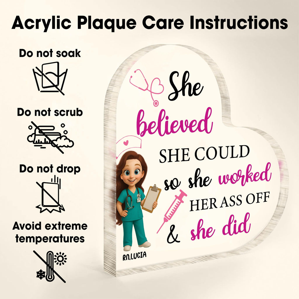 She Believed She Could So She Worked Her Ass Off & She Did, Nurse and Medical Tools