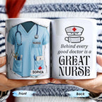 Behind Every Good Doctor Is A Great Nurse, Nurse Cap and Mask