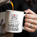Behind Every Good Doctor Is A Great Nurse, Nurse Cap and Mask