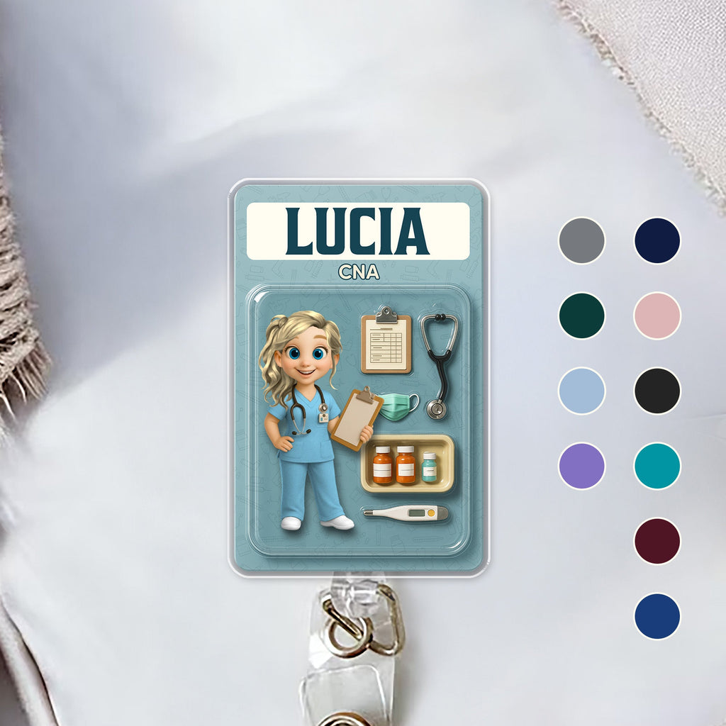 Customizable Nurse-Themed Badge Reel