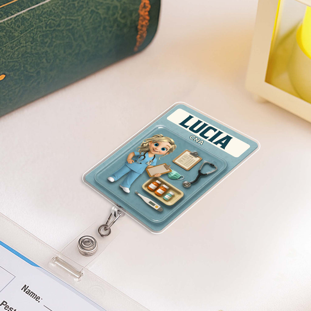 Customizable Nurse-Themed Badge Reel