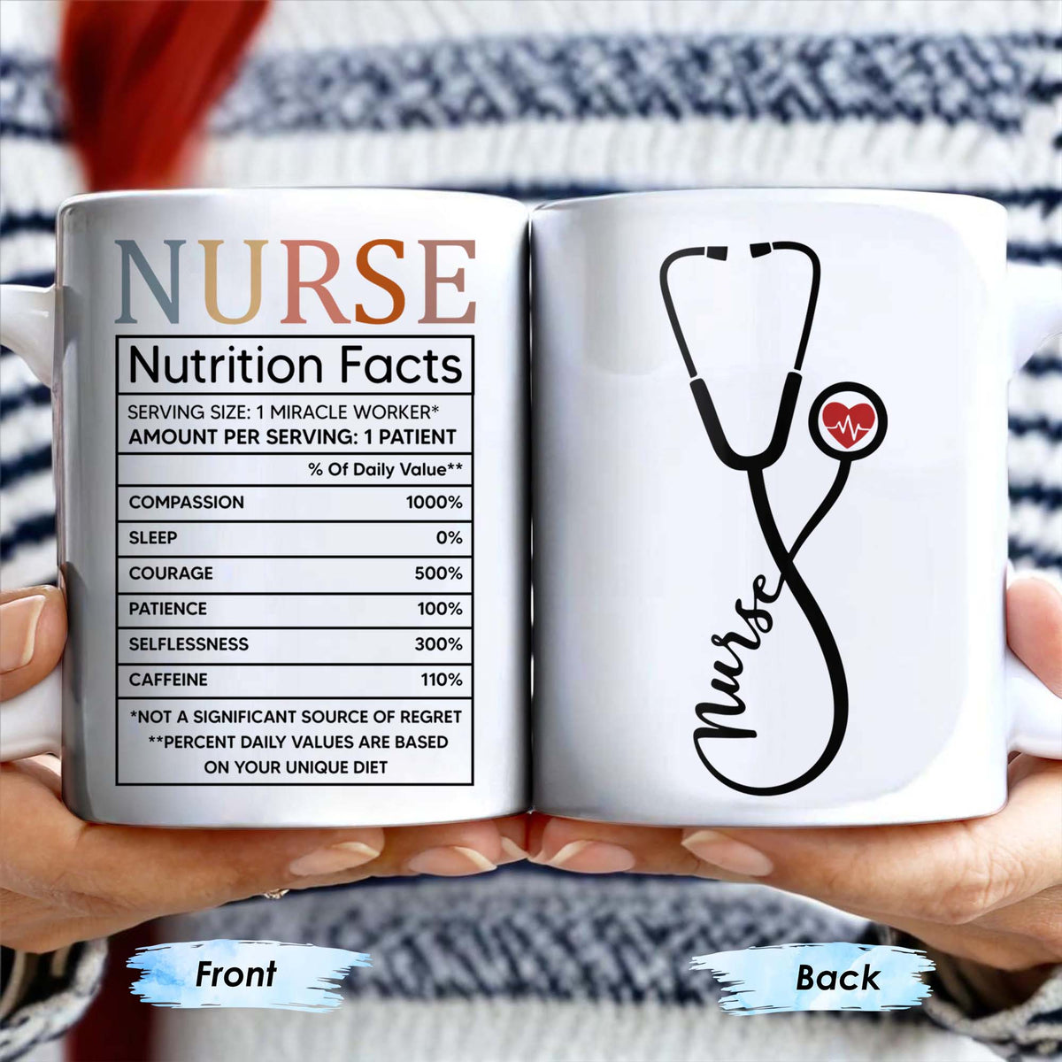 Nurse, Stethoscope and Heartbeat