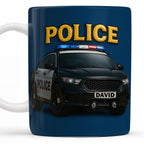 Police, Police Car And Siren