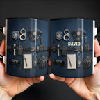 Personalized Police Officer Gear Custom Accent Mug - Personalized Custom Accent Mug - OFC019_AMUG