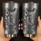 Honor Your Dedication, Police Badge Handcuffs Gun