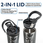To A Courageous Officer With Badge, Handcuffs, And Gun - Personalized 30oz Tumbler With Handle - OFC025_TBH