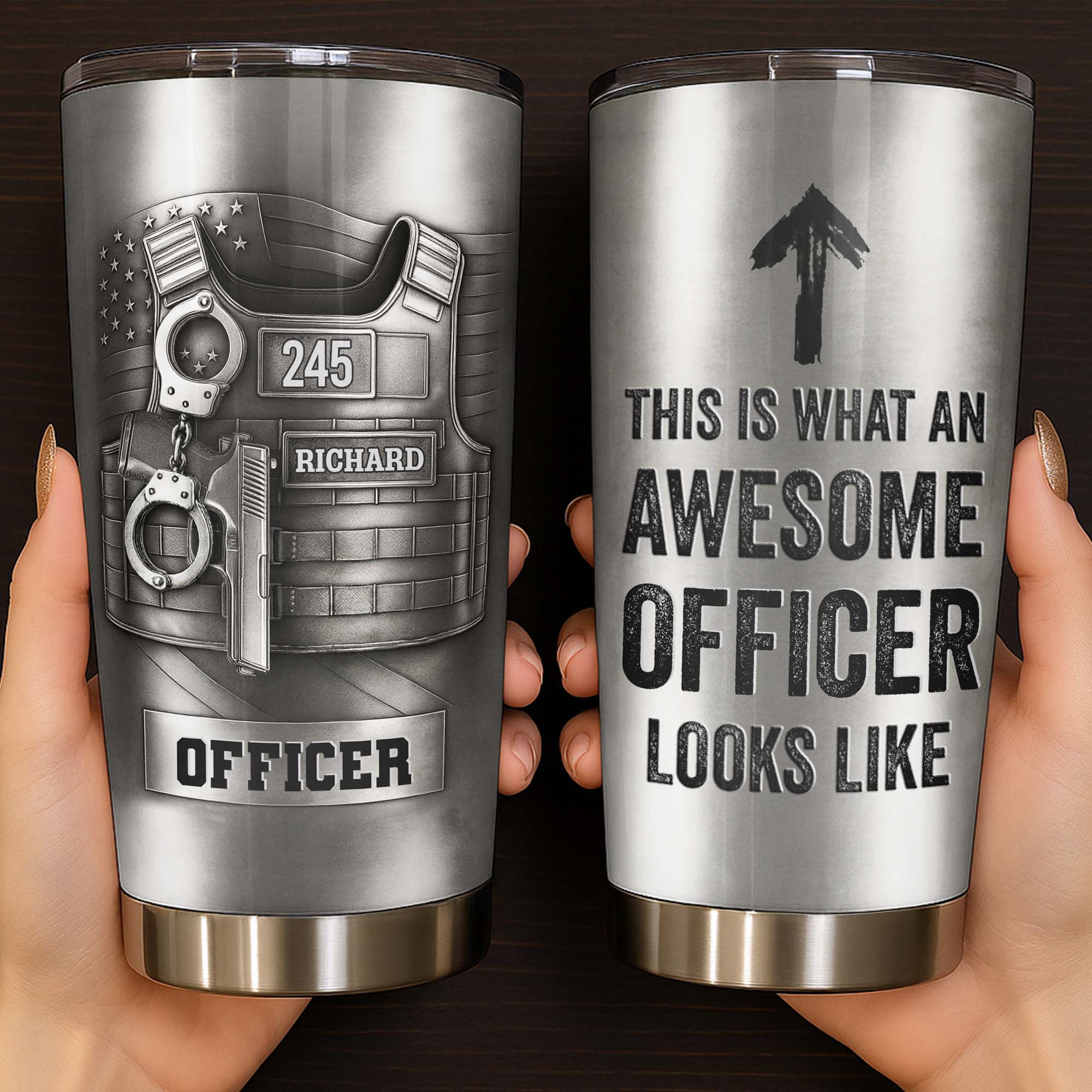 This Is What An Awesome Officer Looks Like Police Badge Handcuffs Handgun