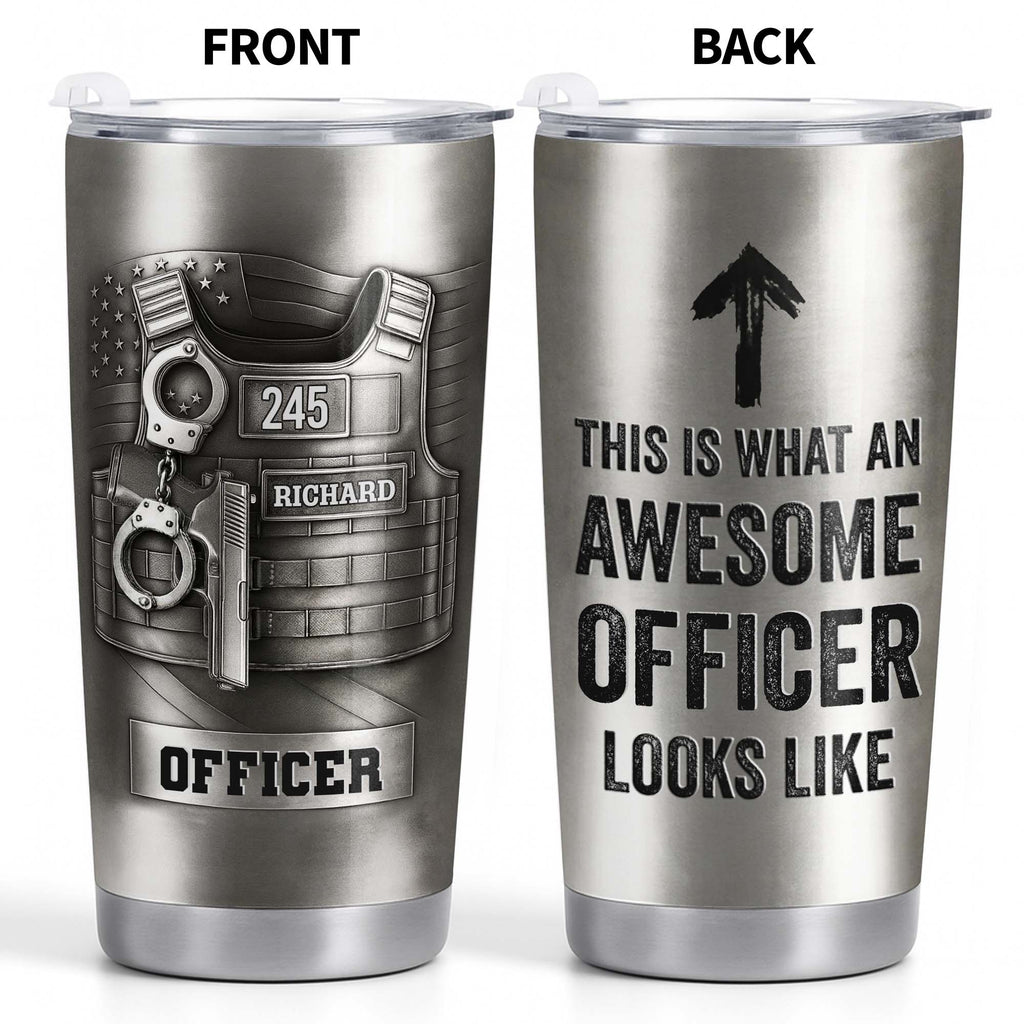This Is What An Awesome Officer Looks Like Police Badge Handcuffs Handgun
